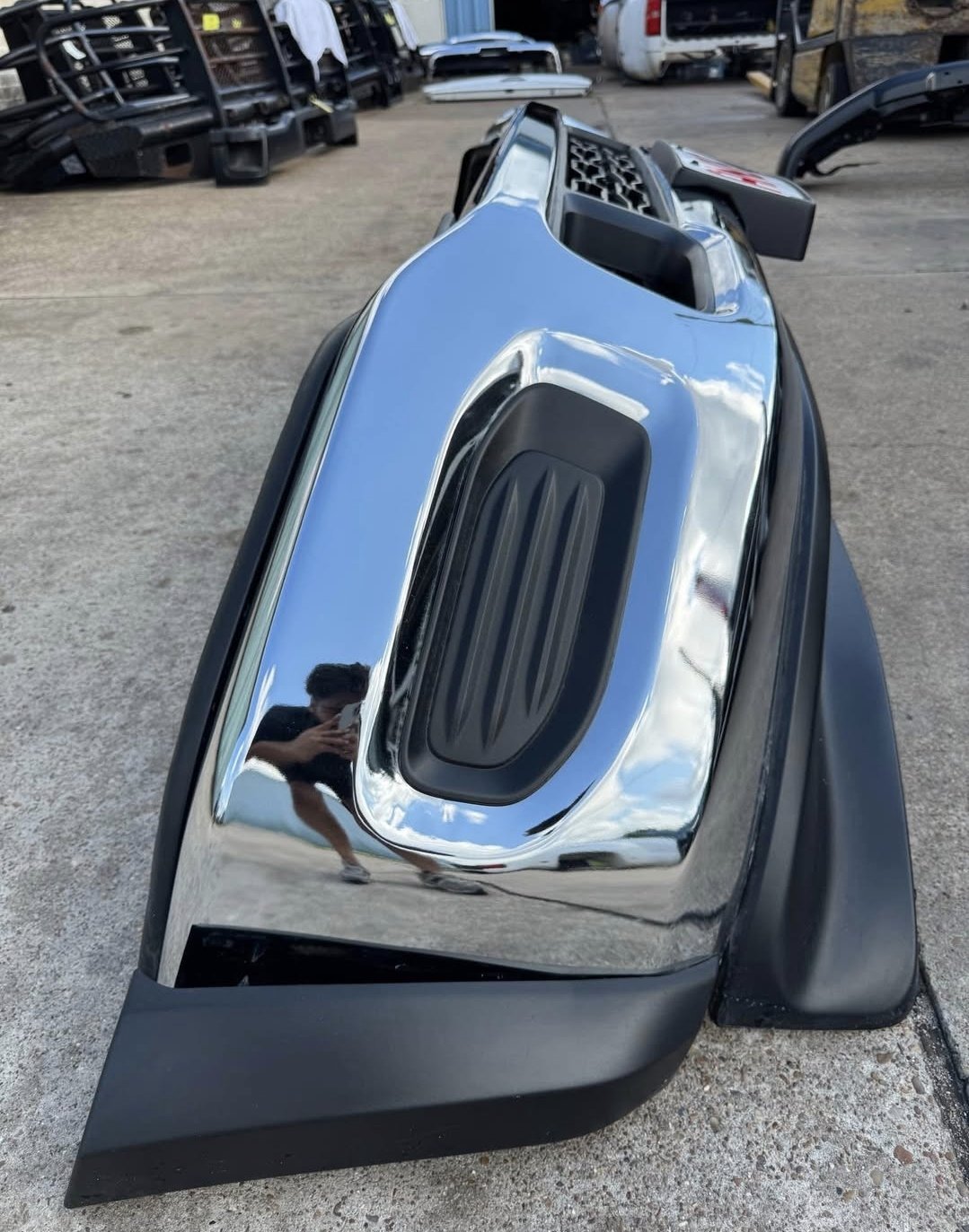 2019-2025 Ram 4500 500 Factory Chrome Front Bumper - Image 3
