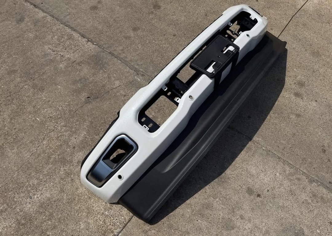 2023 2024 2025 Ford F250 F350 Factory Front Bumper Star White w/ Sensor Holes