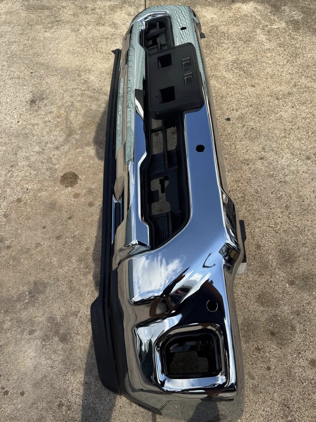 2024 2025 Chevy Silverado 2500 3500 Factory Chrome Front Bumper w/ Sensor Hole - Image 5