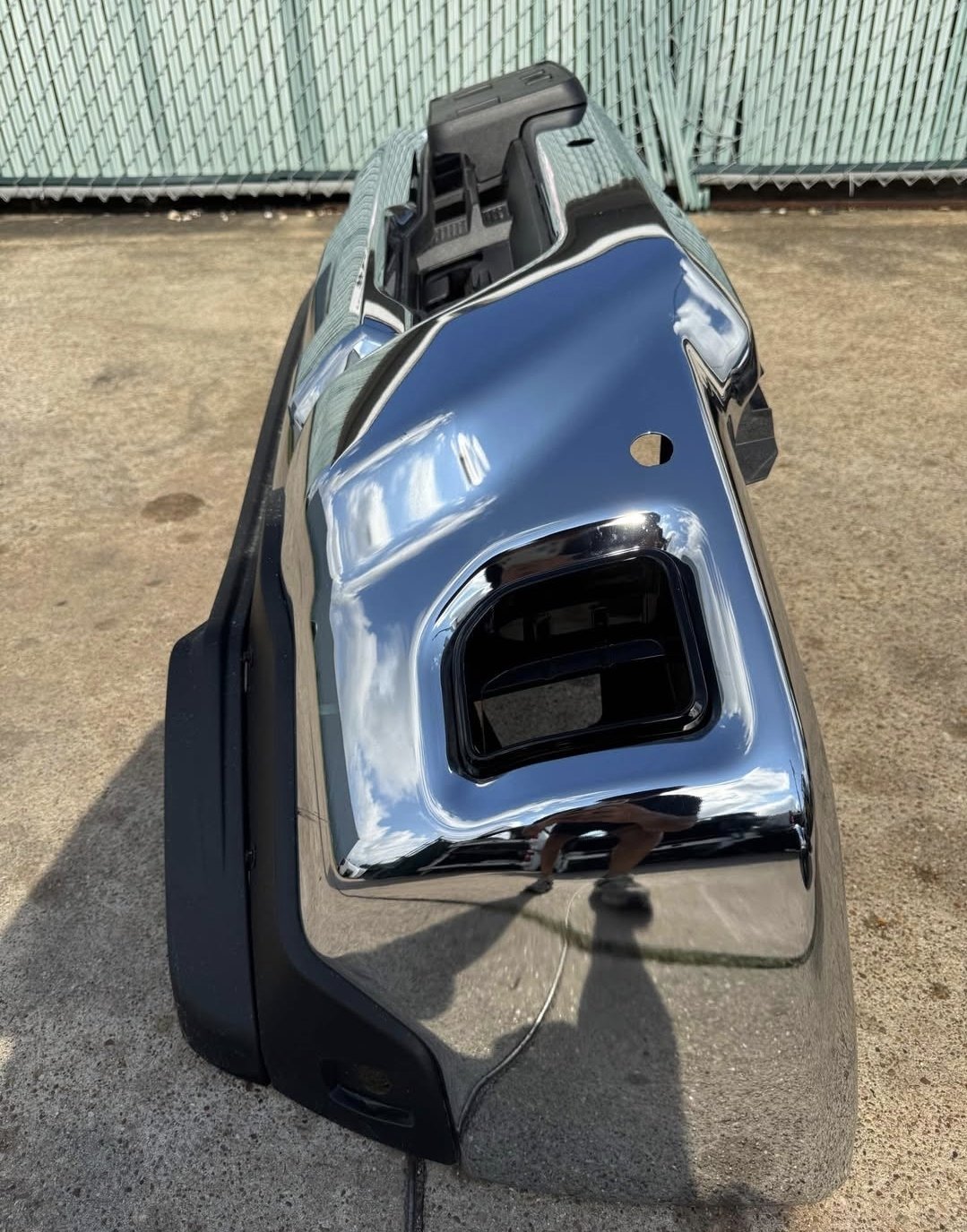 2024 2025 Chevy Silverado 2500 3500 Factory Chrome Front Bumper w/ Sensor Hole - Image 6