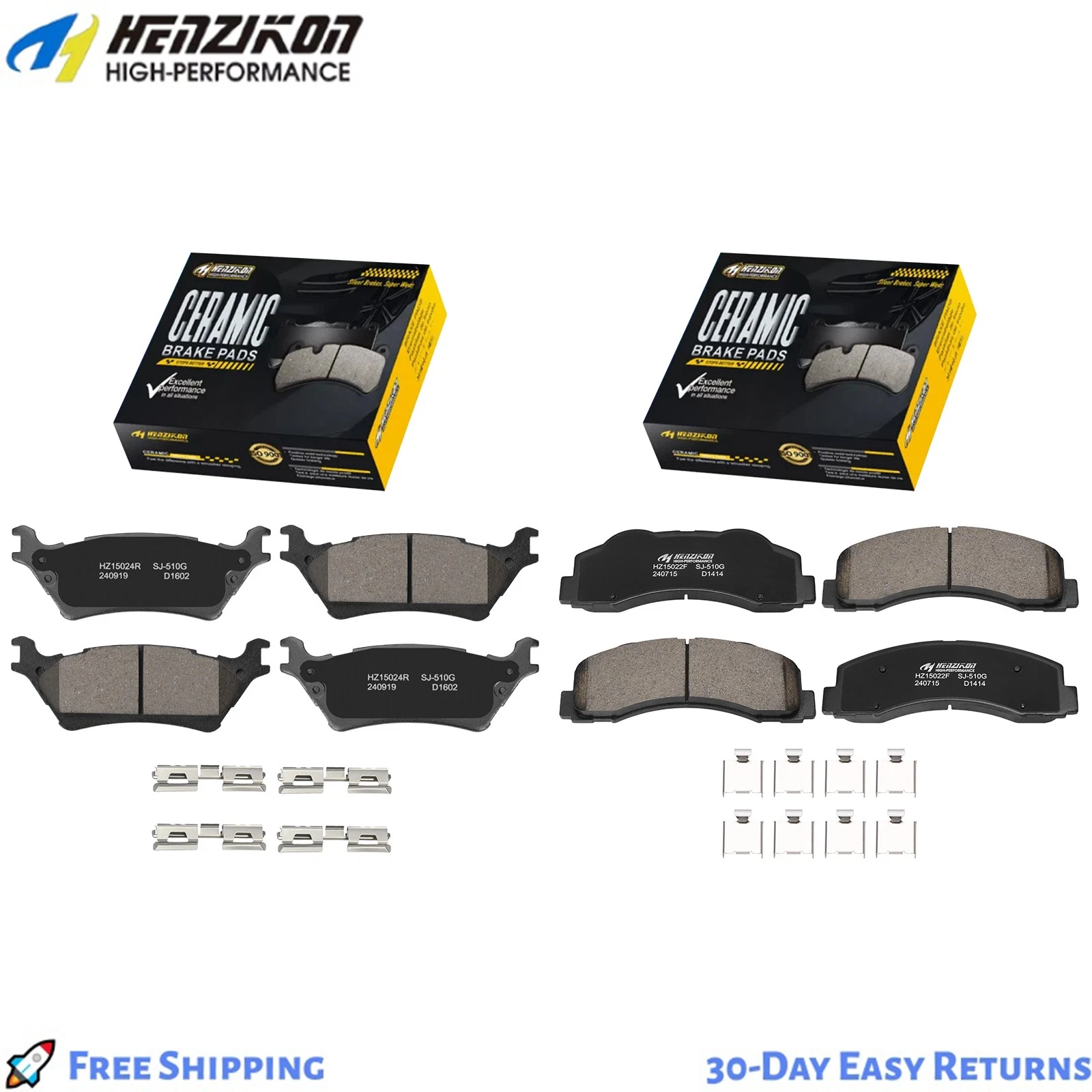 Front Brake Pads — Ford F-150 (2004–2014) Ceramic Set - Image 2