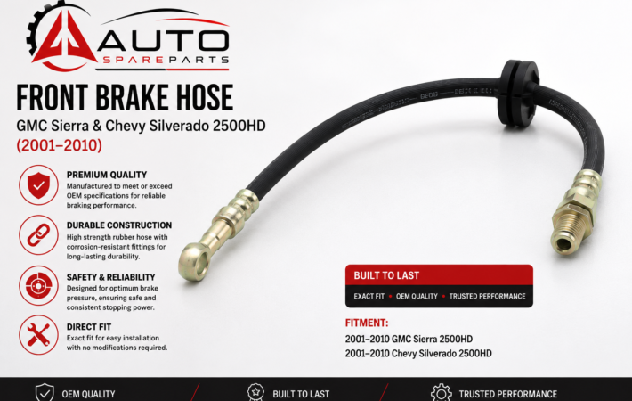 Front Brake Hose — GMC Sierra & Chevy Silverado 2500HD (2001–2010)