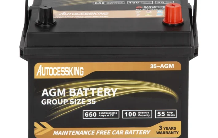 Group 35 AGM Battery — 650 CCA — Toyota Tacoma, Tundra & Nissan