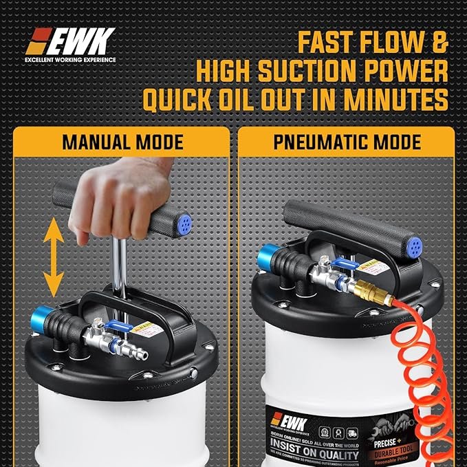 Manual Oil Extractor Pump — 6.5L Capacity, Top-Down Oil Changes - Image 5