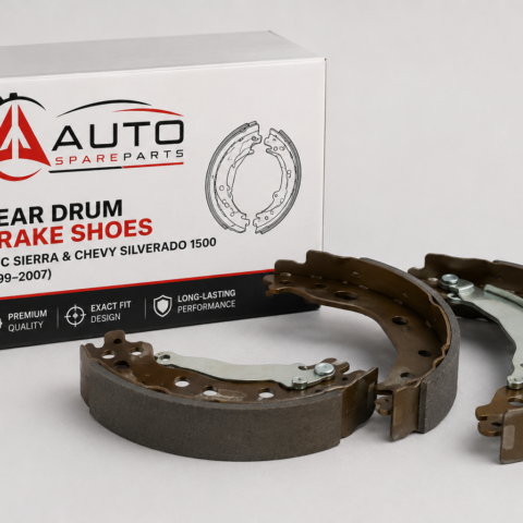 Rear Drum Brake Shoes — GMC Sierra & Chevy Silverado 1500 (1999–2007)