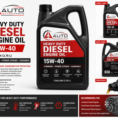 Heavy Duty Diesel Engine Oil 15W-40 — 1 Gallon — Cummins, Power Stroke, Duramax